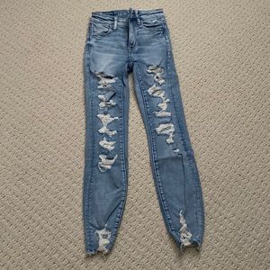American Eagle Size 00 (24 Waist) Mext Level Stretch Jeans Brand New with Tags
